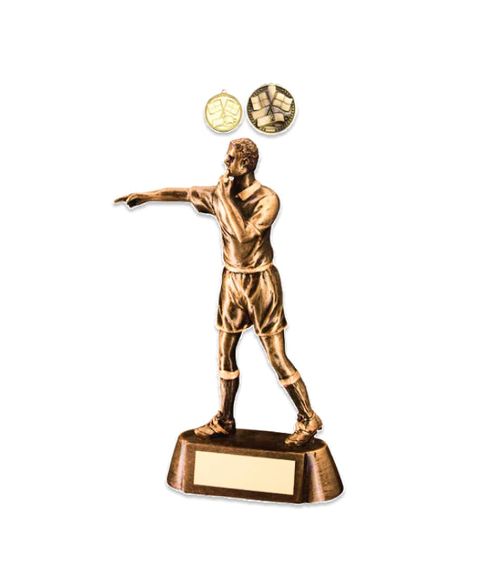 Crystal Effect Silver & Gold "Player of the Year" Trophy