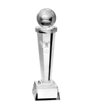 Prestige Football Trophy with Chrome Accent Prestige Football Trophy with Chrome Accent
