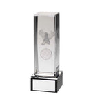 3D Soccer Cleat & Ball Crystal Column 3D Soccer Cleat & Ball Crystal Column