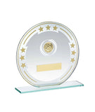 Soccer Victory Round Glass Plaque Soccer Victory Round Glass Plaque