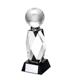 Crystal Soccer Ball Faceted Trophy Crystal Soccer Ball Faceted Trophy