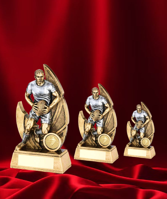 Female Rugby Player Victory Trophy