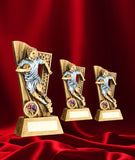 Male Rugby Player Victory Trophy.