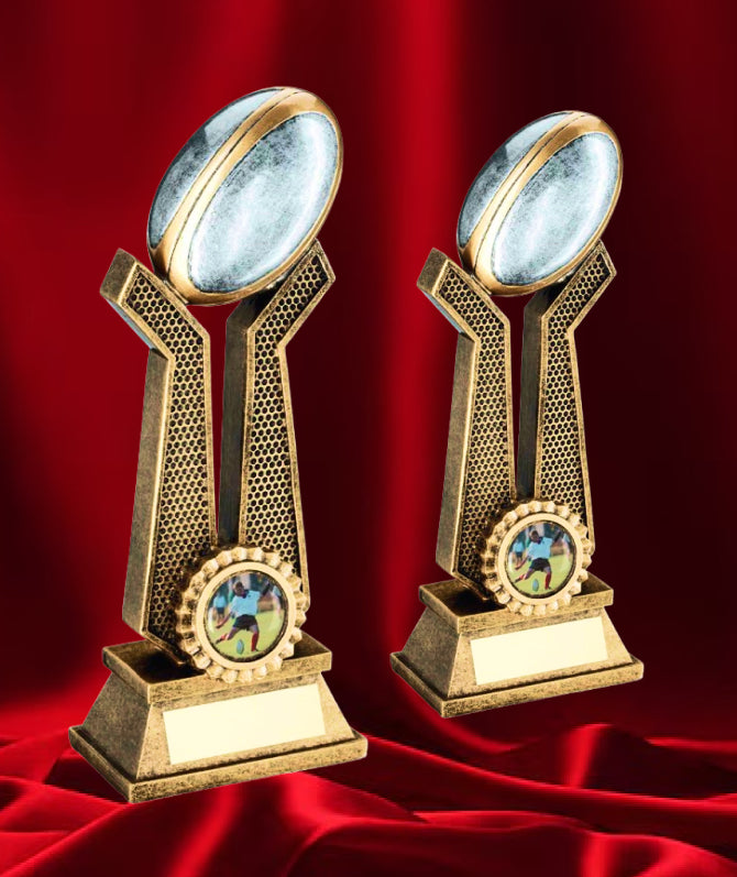 Rugby Ball Tower Trophy