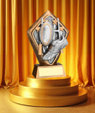Rugby Ball and Laurel Wreath Award