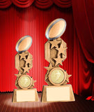 Rugby Ball and Boot Trophy