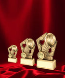 Crystal Effect Silver & Gold Shield Trophy