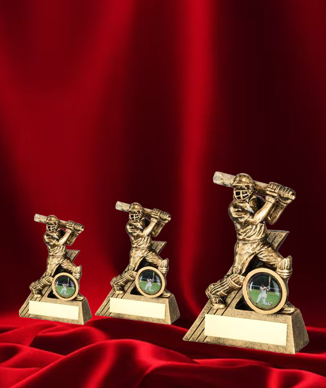 Crystal Effect Antique Gold Player of the Match Trophy