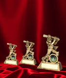 Crystal Effect Antique Gold Player of the Match Trophy