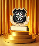 Crystal Effect Gold Derby Tuesday Darts Shield