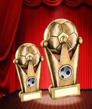 Crystal Effect Silver & Black "Man of the Match" Shield Trophy