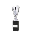 Crystal Effect Gold & Silver Football Shield Trophy