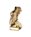 Crystal Effect Gold & Silver Football Player on Base Trophy