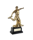 Crystal Effect Gold & Silver Star Football Trophy