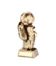 Crystal Effect Gold & Silver Football Player Trophy