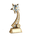 Crystal Effect Gold & Black Dynamic Thrower Trophy