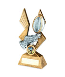 Rugby Boot and Ball Award in octagonal frame