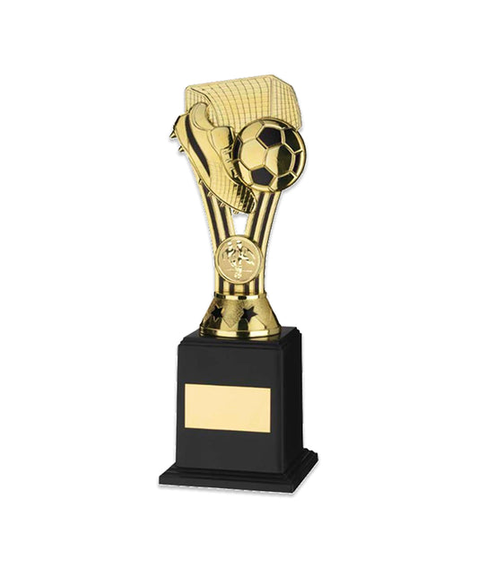 Crystal Effect Silver & Gold Football Starburst Trophy