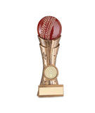 Crystal Effect Antique Gold Cricket Ball Trophy