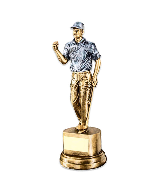 The Bronze and Silver Golfer's Victory Trophy