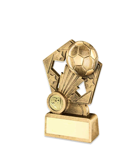 Crystal Effect Silver & Gold Shield Trophy
