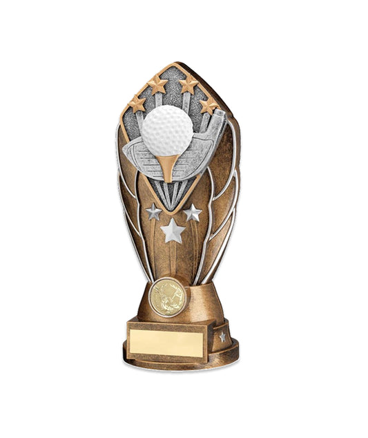Bronze and Silver Winged Shield Trophy