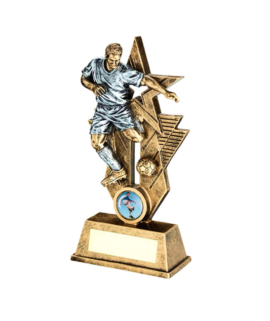 Crystal Effect Gold & Silver "Top Goalscorer" Trophy