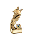 Rugby Boot and Ball Trophy with Diamond Frame