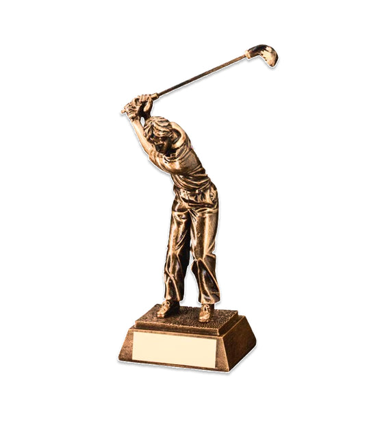 The Bronze Golfer's Follow-Through Trophy