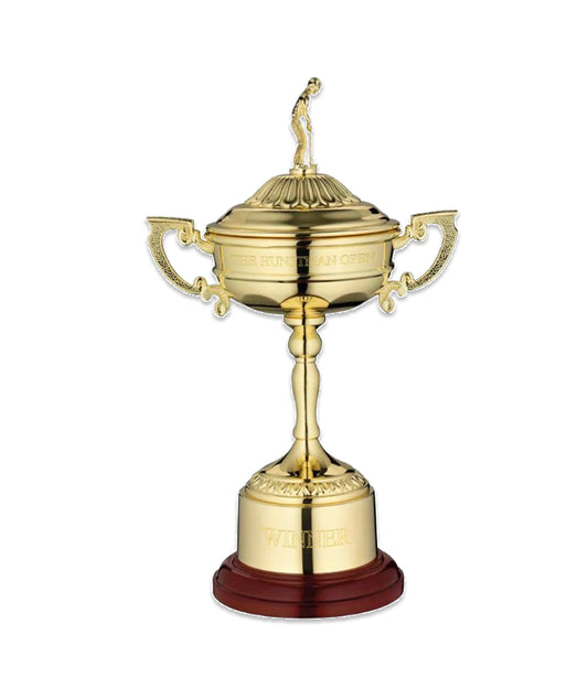 Gold-Toned Ornate Covered Cup