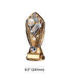Crystal Effect Gold & Silver Football Player Trophy