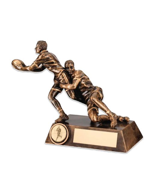 Female Rugby Player Victory Trophy
