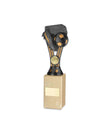 Crystal Effect Gold & Silver Modern Footballer Trophy