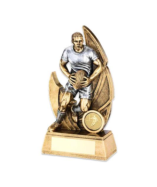 Male Rugby Player Trophies.