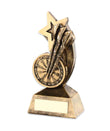 Crystal Effect Gold & Silver Star Darts Trophy