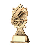 Crystal Effect Gold Dart and Stars Trophy
