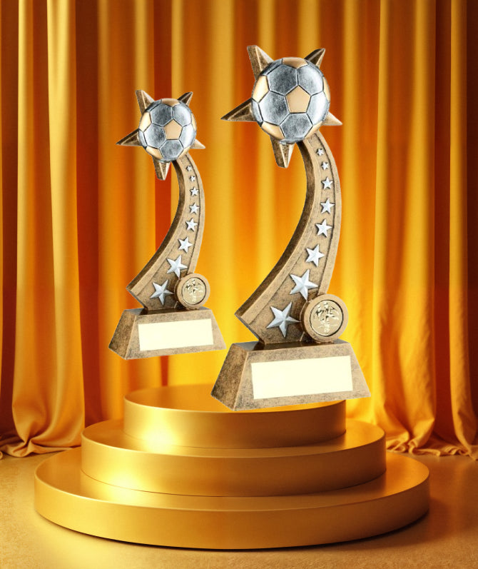 Crystal Effect Gold & Black Dynamic Thrower Trophy