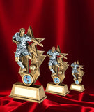 Crystal Effect Gold & Silver "Top Goalscorer" Trophy