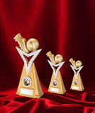Crystal Effect Gold & Silver "Man of the Match" Trophy