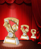 Crystal Effect Silver & Gold "Supporters' Player" Trophy