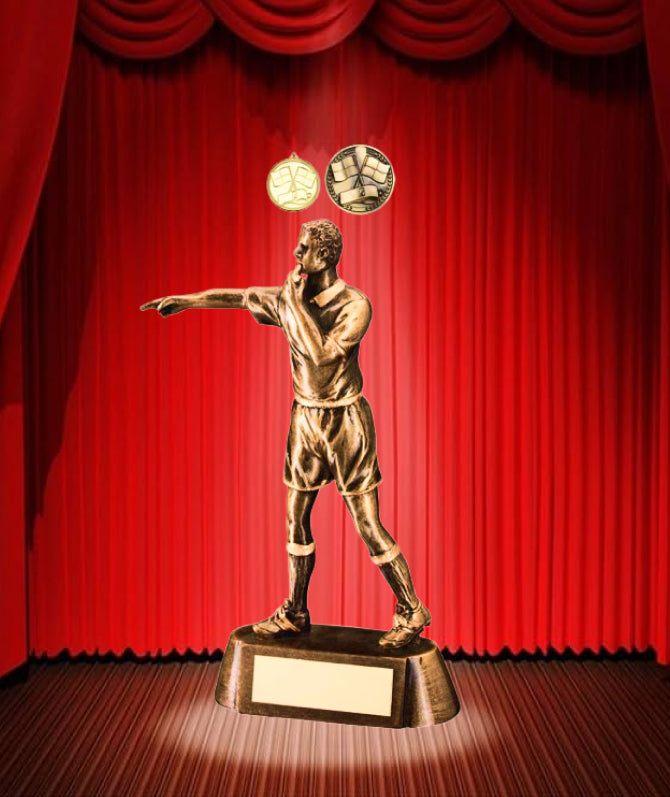 Crystal Effect Silver & Gold "Player of the Year" Trophy