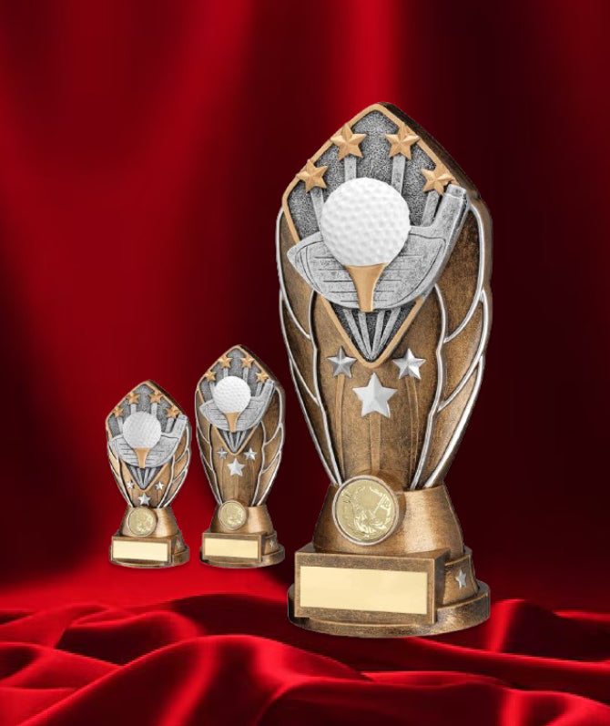 Bronze and Silver Winged Shield Trophy