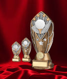 Bronze and Silver Winged Shield Trophy