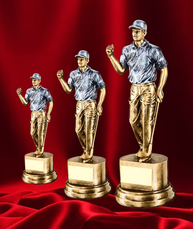 The Bronze and Silver Golfer's Victory Trophy