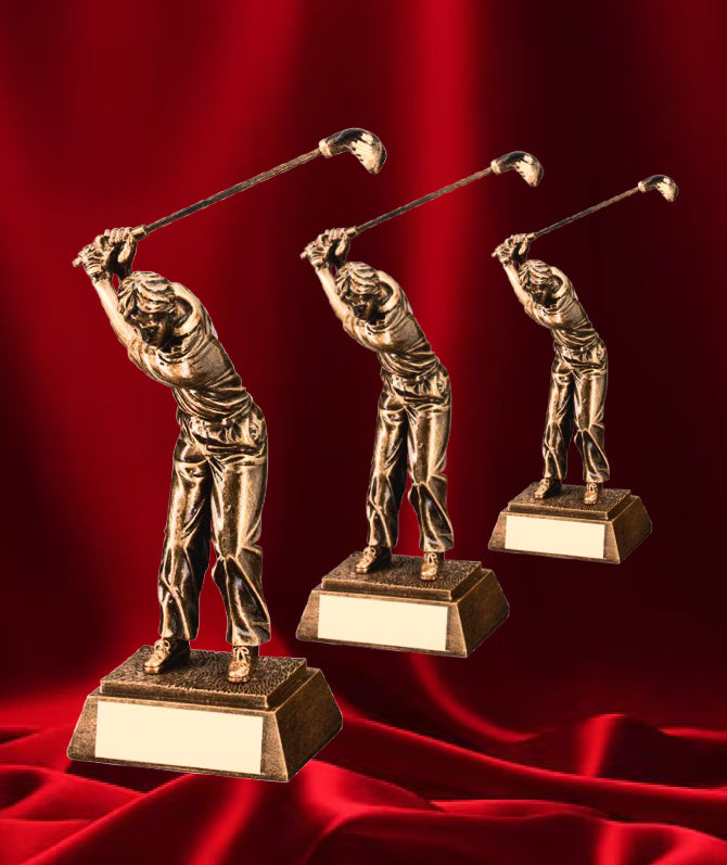 The Bronze Golfer's Follow-Through Trophy