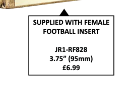 Crystal Effect Silver & Gold Football Crest Trophy